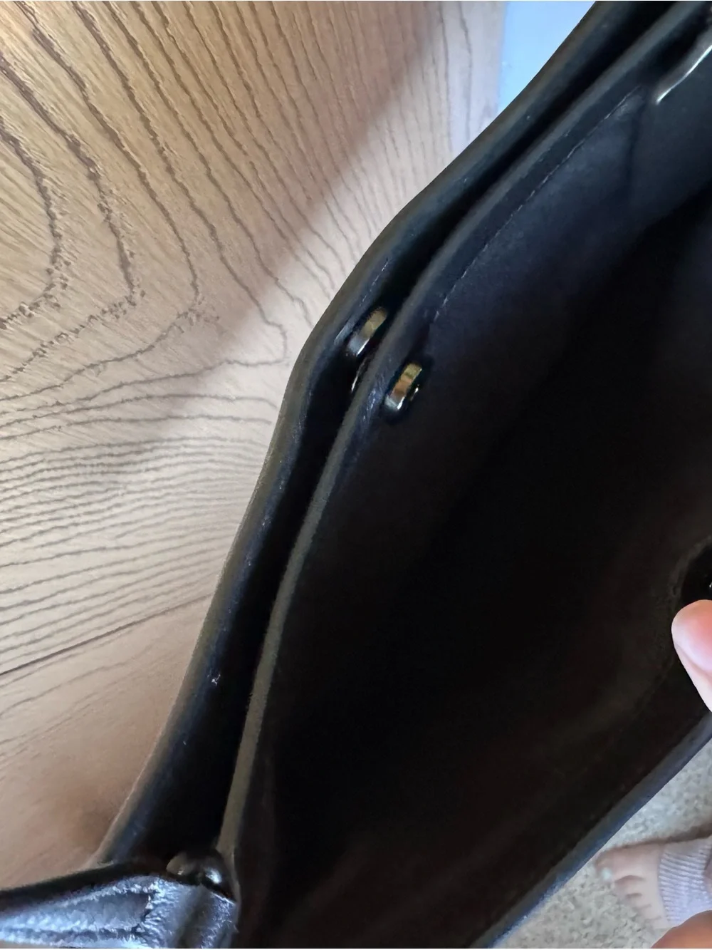 Coach Black Pebble Leather Shoulder Bag with Tag - Picture 3 of 3